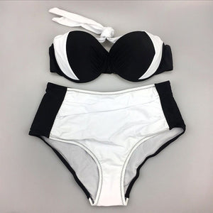 Biquíni Cintura Alta Top Cropped Plus Size