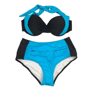 Biquíni Cintura Alta Top Cropped Plus Size