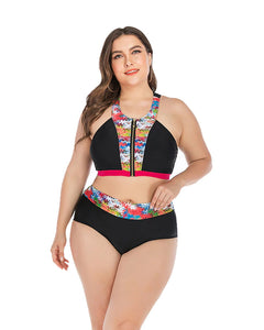 Biquíni Top Cropped Plus Size Cintura Alta
