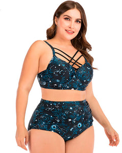 Biquíni Top Cropped Plus Size Cintura Alta