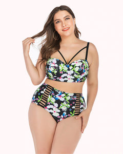 Biquíni Top Cropped Plus Size Cintura Alta