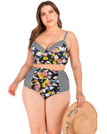Carregar imagem no visualizador da galeria, Biquíni Top Cropped Plus Size Cintura Alta
