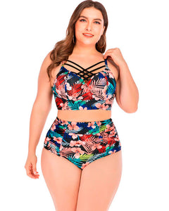 Biquíni Top Cropped Plus Size Cintura Alta